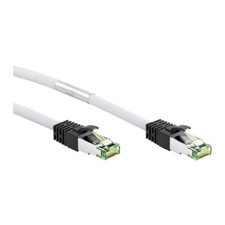 Cavo di collegamento rj45 rete cat 8.1 s/ftp 5 m bianco privo di