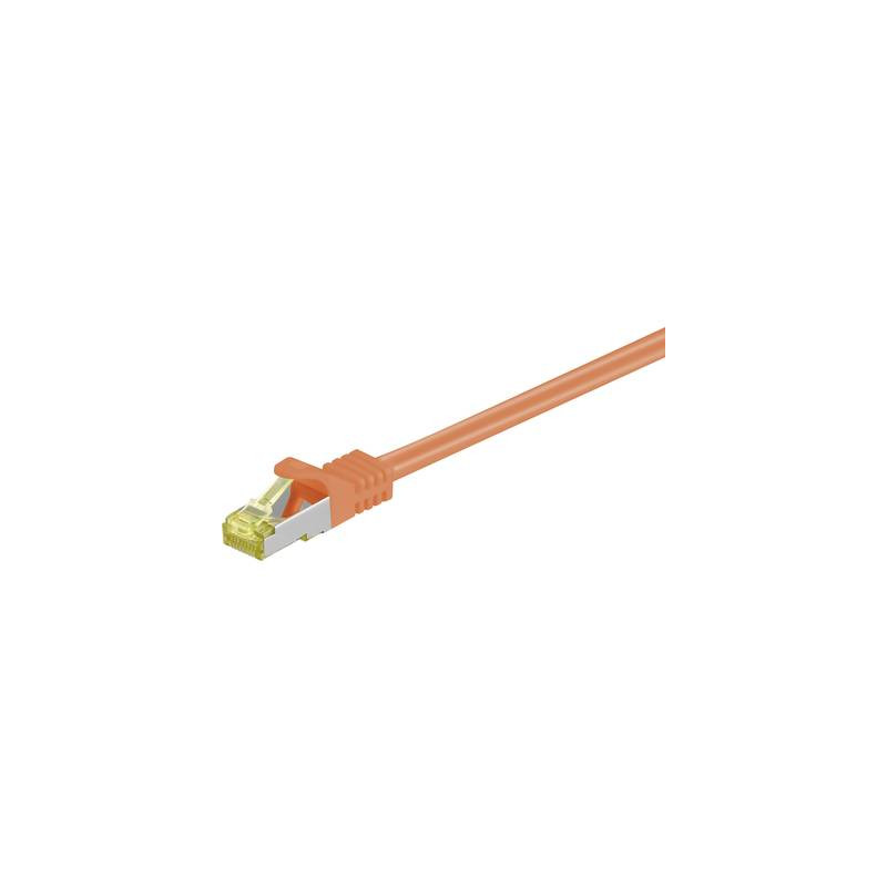 Cavo di collegamento rj45 rete s/ftp 0.25 m arancione con protezione,