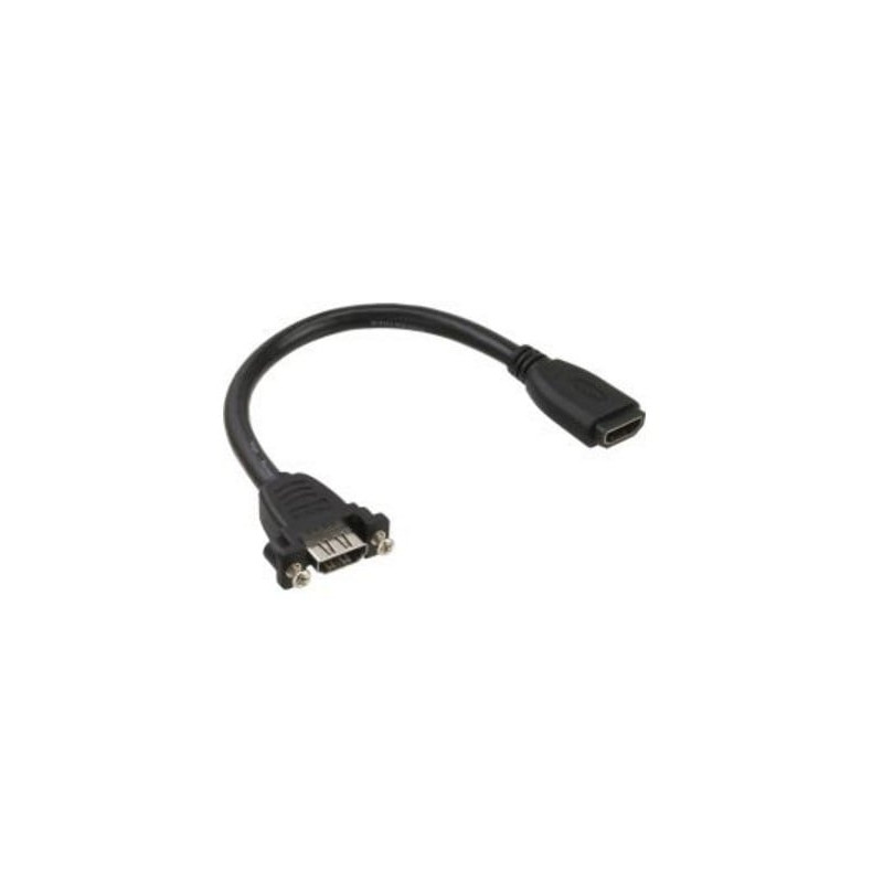 Cavo inline hdmi 4k2k femmina a hdmi femmina, montaggio pannello,