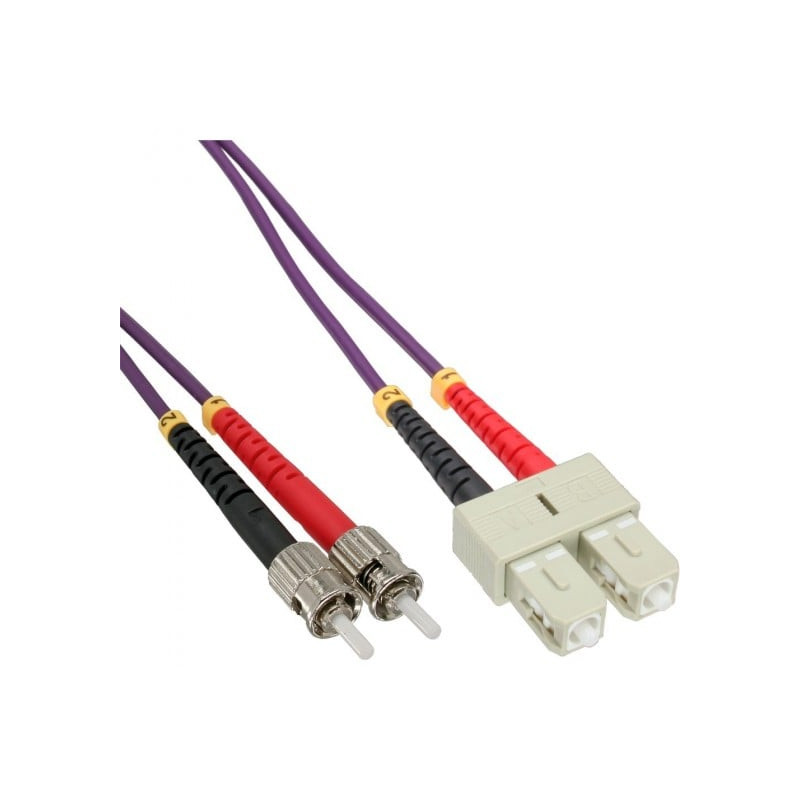 Cavo fibra ottica inline duplex, sc/st, 50/125, om4, 5m [82505p]