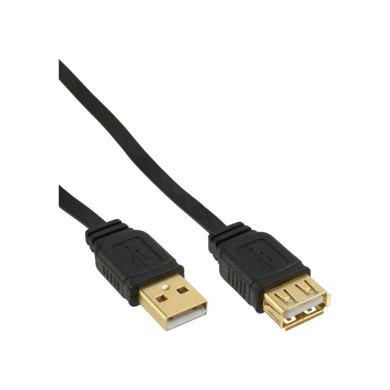 Cavo inline usb 2.0, piatto, prolunga, type a, maschio / femmina,