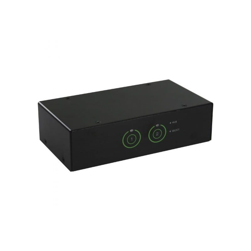 Switch kvm inline, 2 porte, usb 3.0 dvi audio, hub usb 3.0, kit cavi