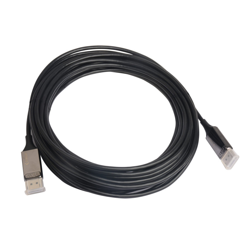 Cavo techly displayport fibra ottica 8k 10 metri