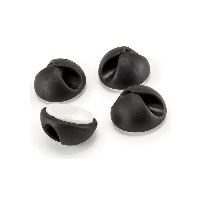 Gommini fermacavo adesivi sbox da scrivania nero