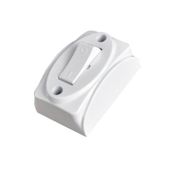 Interruttore di corrente techly 2a 250v da muro bianco