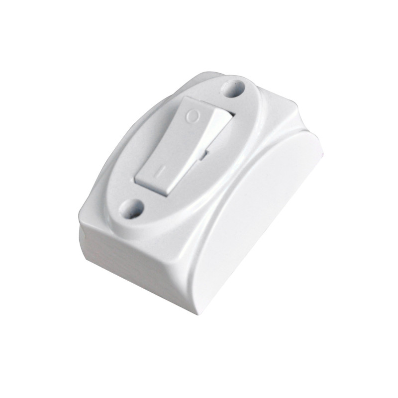 Interruttore di corrente techly 2a 250v da muro bianco