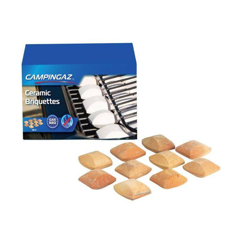 Bricchetti di ceramica campingaz 205636 per barbecue arancione [205636]