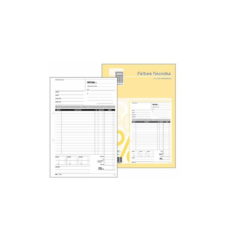 Blocco fatture generica 50/50 fogli autoricalcanti 29,7x21 [e5296a]