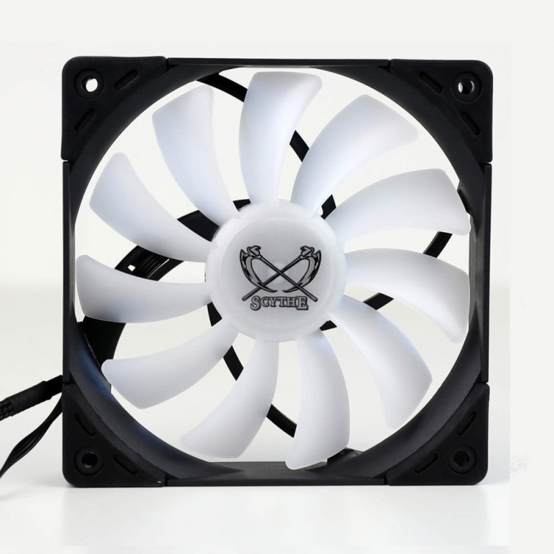 Ventola 120x120 scythe kaze flex rgb 800 nero/bianco [su1225fd12lr-rd]