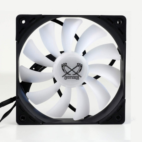 Ventola 120x120 scythe kaze flex rgb 800 nero/bianco [su1225fd12lr-rd]