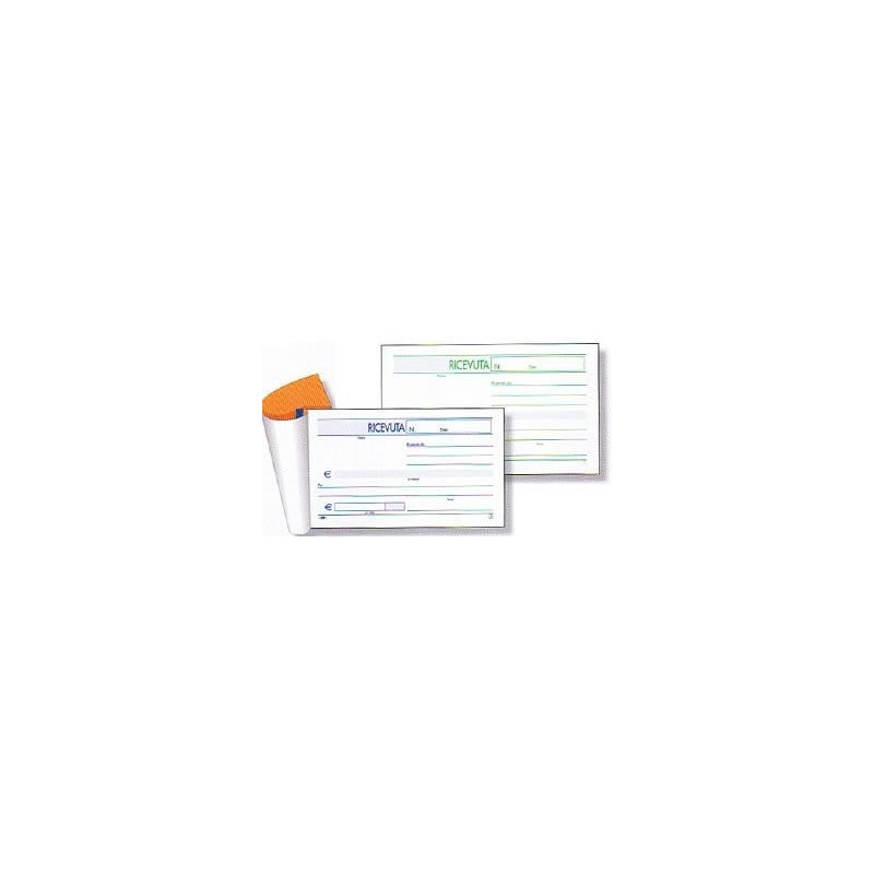 Blocco ricevute generiche bm 50 fogli 2 copie autocopiante 10x17cm