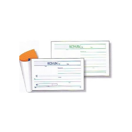 Blocco ricevute generiche bm 50 fogli 2 copie autocopiante 10x17cm