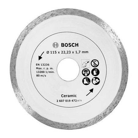 Disco diamantato 115mm piastrelle bosch 2607019472 diametro 115 mm