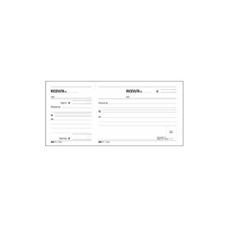 Blocco ricevute generiche edipro madre/figlia 100 fogli 11x21 [e5566]