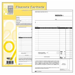 Blocco ricevute sanitarie edipro 50/50 fogli autoricalcanti 23x15