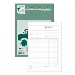 Blocco copia commissioni edipro 29,7x21 100 fogli uso mano [e5236]