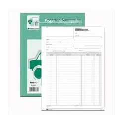 Blocco copia commissioni edipro 29,7x21cm 33fg 3 copie autoric. [e5237a]