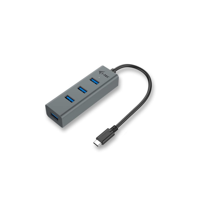Hub usb itec metal c31hubmetal403 usb-c 3.0 grigio