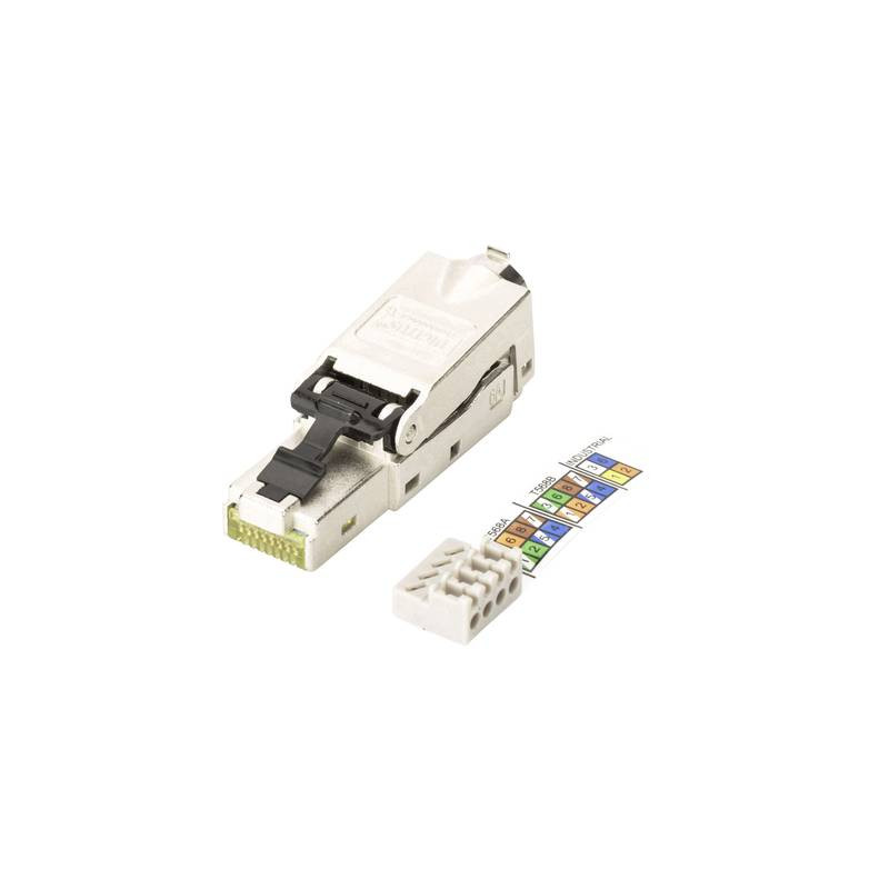 Connettore rete rj45 cat 6a, non classificata [1x lsa, idc, connessione