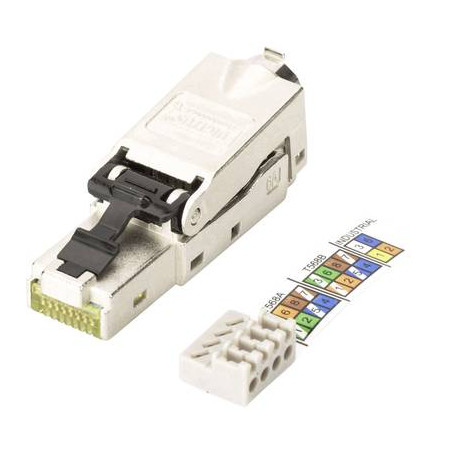 Connettore rete rj45 cat 6a, non classificata [1x lsa, idc, connessione
