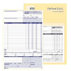 Blocco ddt/fattura edipro 29.7x22cm 33fg 3 copie autoricopianti [e5222ct]