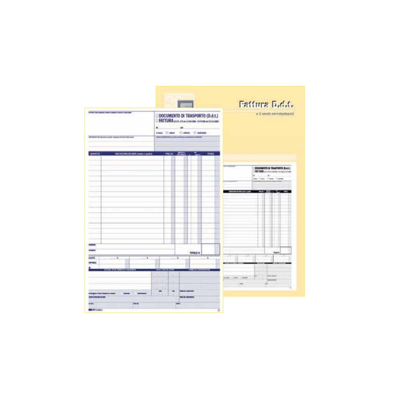 Blocco ddt/fattura edipro 29.7x22cm 33fg 3 copie autoricopianti [e5222ct]