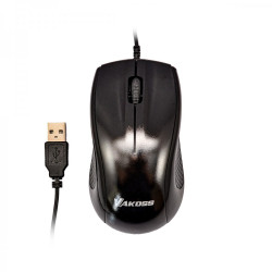 Mouse vakoss tm-481uk usb, 3d, 1200dpi nero [tm-481uk]