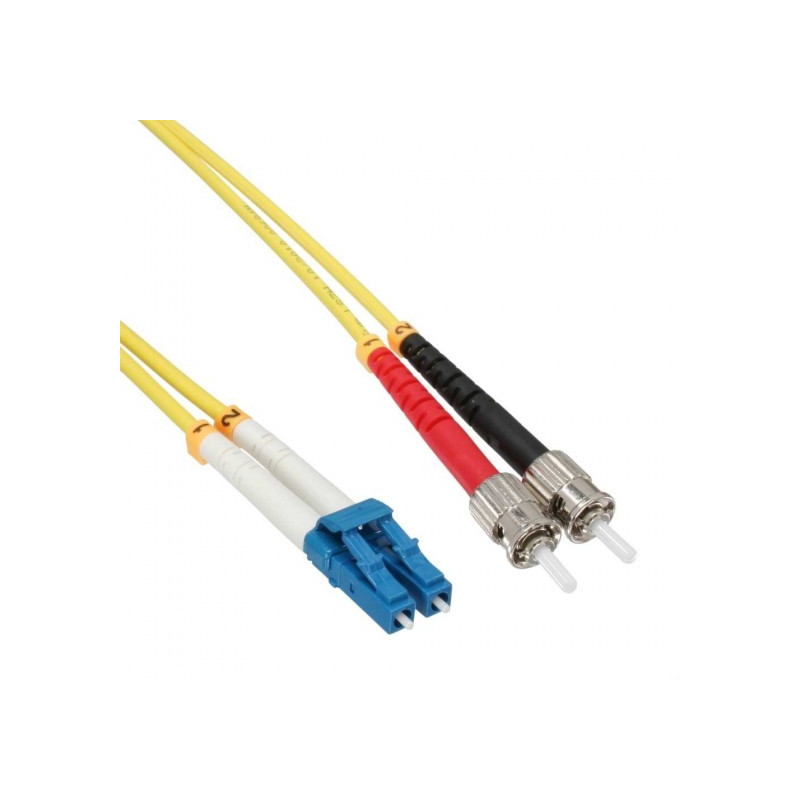 Cavo fibra ottica inline duplex, lc/st, 9/125 os2, 2m [88902]