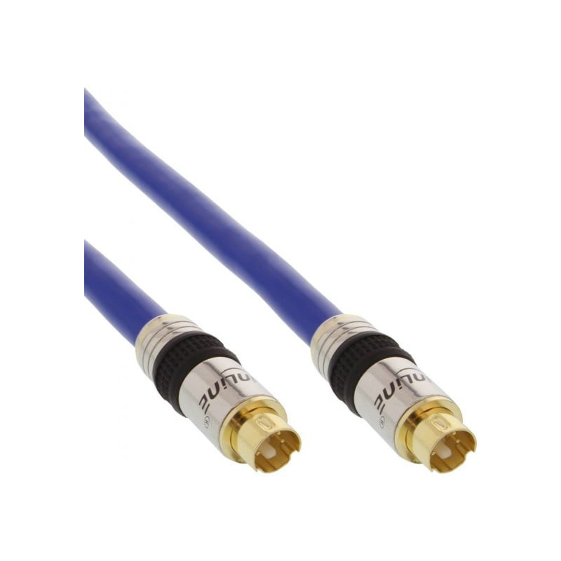 Cavo inline s-vhs, mini din 4pin a mini din 4pin m/m 15m, premium,