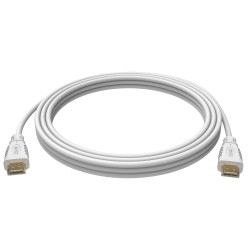 Cavo techly high speed hdmi con ethernet m/m 0.5 metri bianco