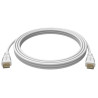 Cavo techly high speed hdmi con ethernet m/m 0.5 metri bianco