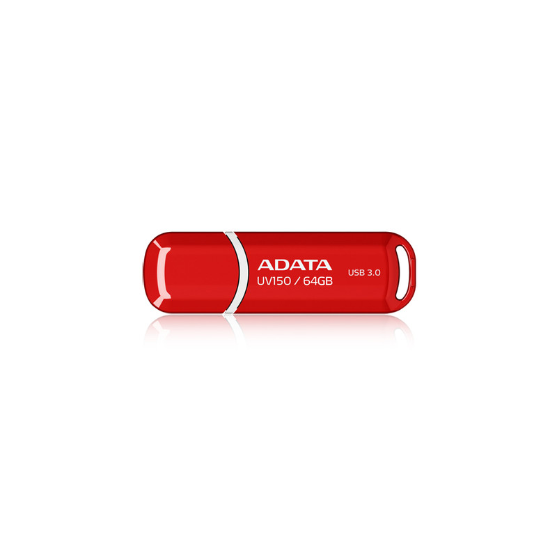 Pen drive 64gb adatata dashdrive uv150 usb3 90/20mbs rosso [auv150-64g-rrd]