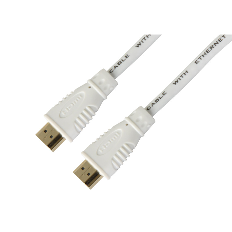 Cavo techly hdmi con ethernet 1m bianco