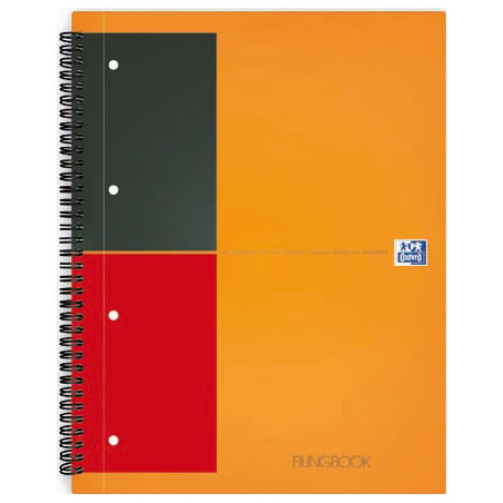 Blocco spiralato oxford 240x297mm 1rigo 80gr 80fg activebook international