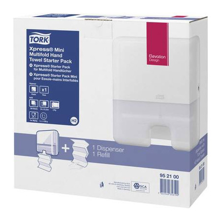 Tork, towel dispenser elevation starter pack intercalati mini c &