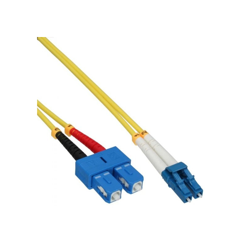 Cavo fibra ottica inline duplex, lc/sc, 9/125, os2, 2m [88656d]
