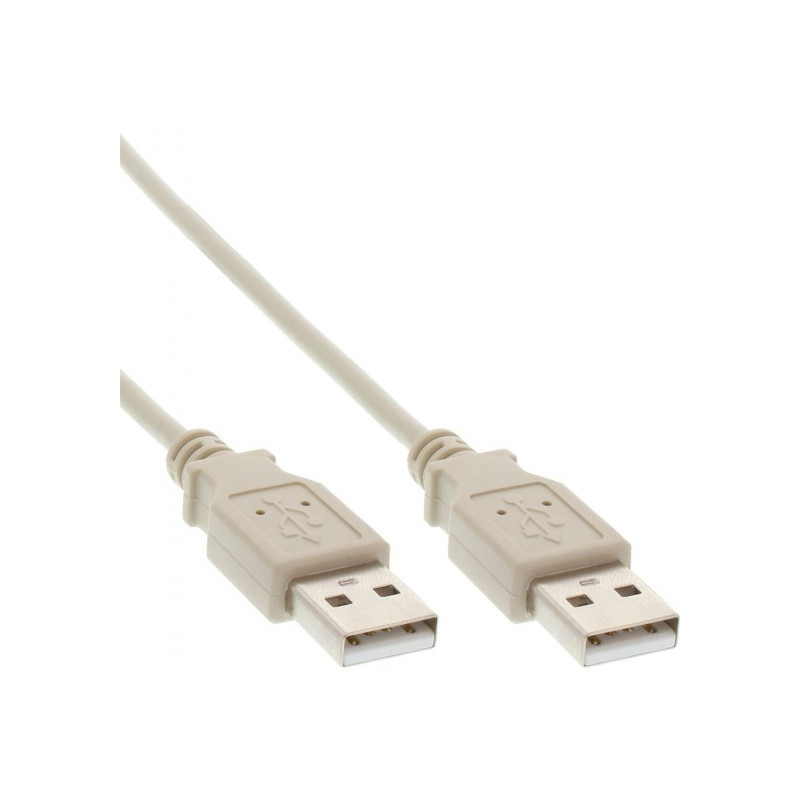 Cavo inline usb 2.0, type a, m/m beige, 1m [34310h]