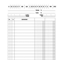 100 schede 2 colonne verticale 21x15cm e3329bl edipro [e3329bl]