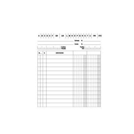 100 schede 2 colonne verticale 21x15cm e3329bl edipro [e3329bl]