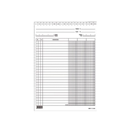 100 schede 3 colonne orizzontale 15x21cm e3259 edipro [e3259bl]