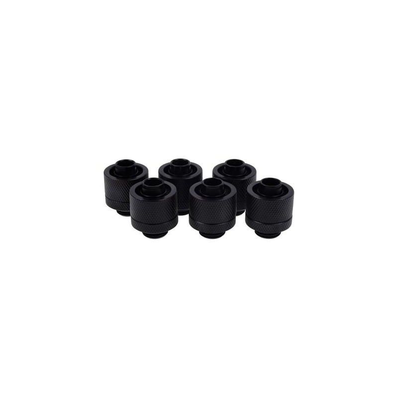 Raccordo alphacool 1723416/10mm g1/4 sixpack nero [17234]