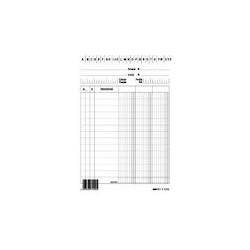 100 schede 3 colonne orizzontali 17x24cm e3369bl [e3369bl]