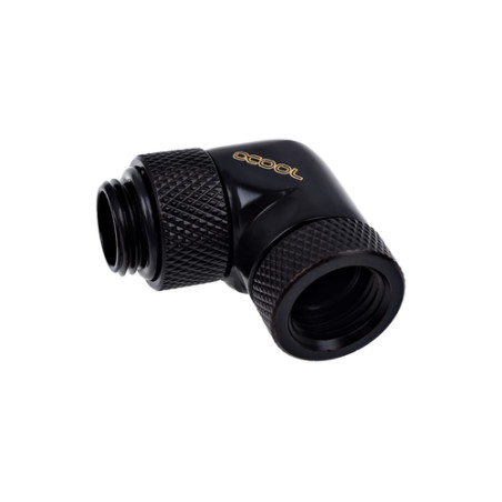 Raccordo alphacool angolato 90gradi g1/4 ag a g1/4 ig nero [17260]