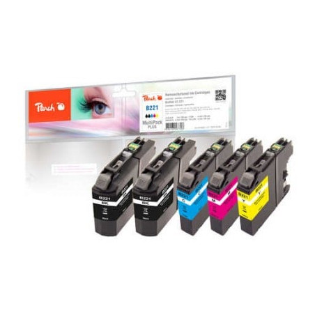 Cartuccia inchiostro peach plus lc-221 per brother [pi500-179]