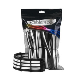 Cavi cablemod pro extension kit - modmesh bianco/nero [cm-pcab-bkit-nkkw-3pk-r]