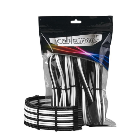 Cavi cablemod pro extension kit - modmesh bianco/nero [cm-pcab-bkit-nkkw-3pk-r]