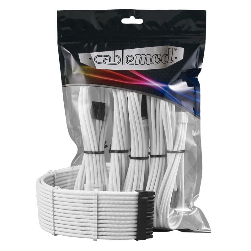 Cavi cablemod gestione dei cavi bianco [cm-pcab-bkit-nkw-3pw]