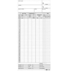 100 schede orologio mensili 22x10 gialle e3866 [e3866 giallo]