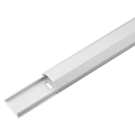 Canalina passacavi goobay 33mm 1,1m bianca [90727]