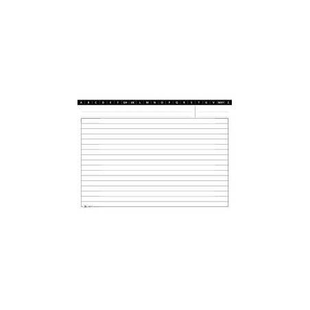 100 schede rigate orizzontale 10.5x15cm e3126bl edipro [e3126bl]